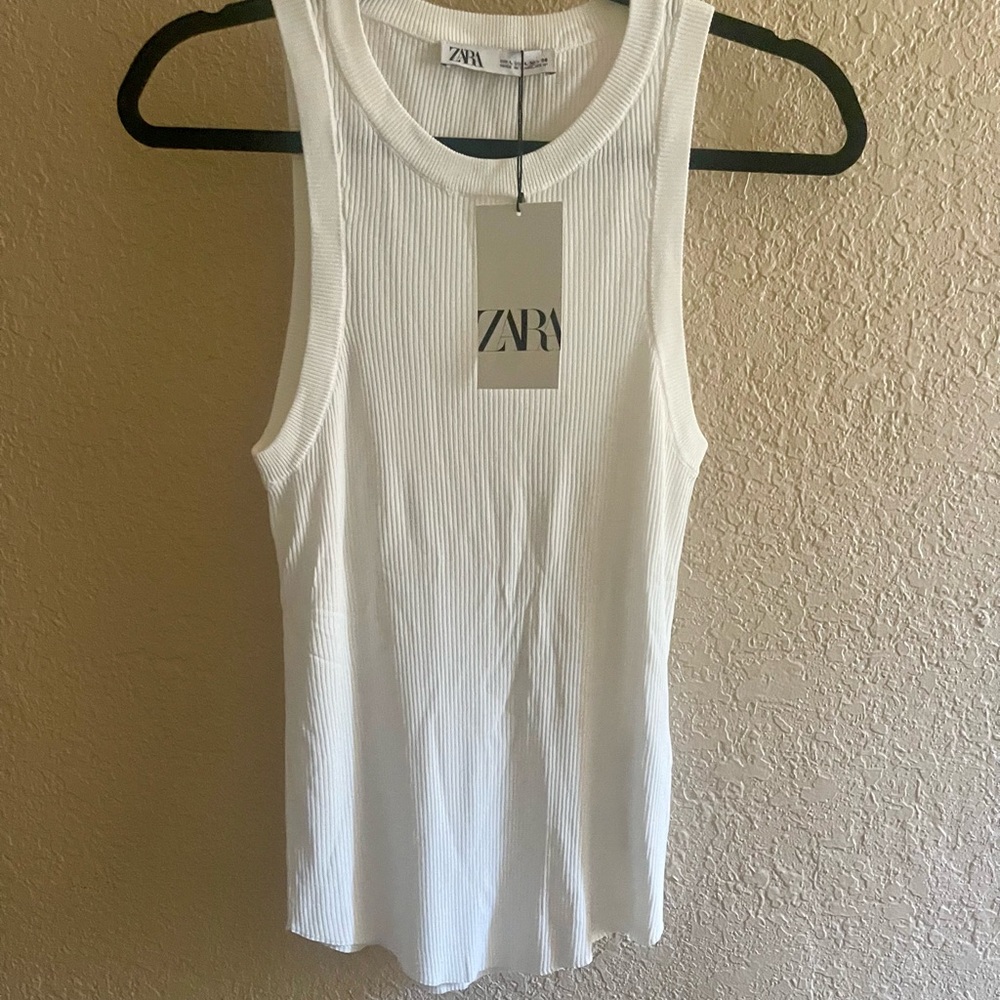 White Zara tank top